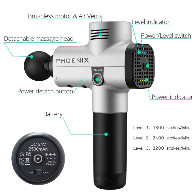 Phoenix Massage Gun Muscle Relaxation